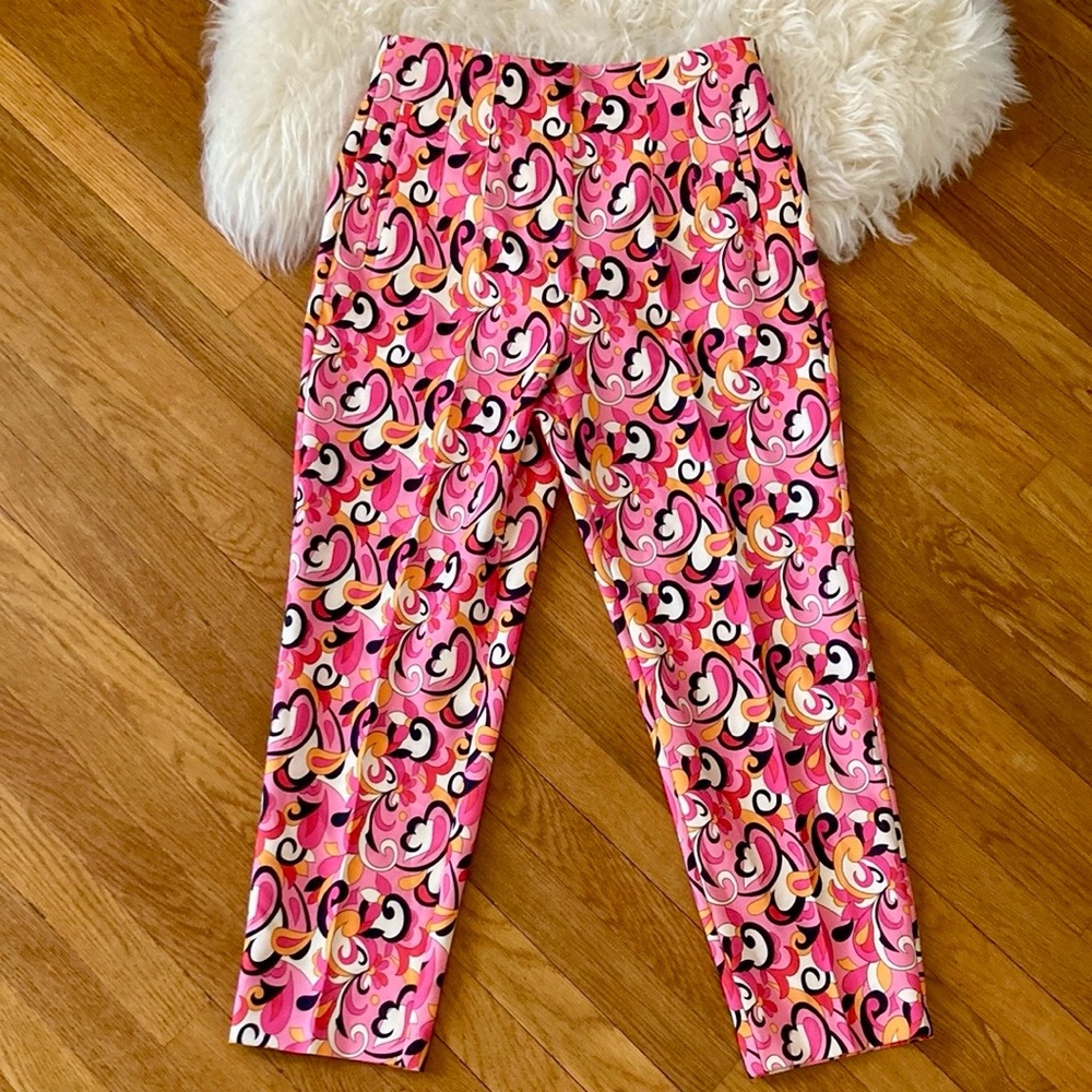NWOT Zara High-Waist Barbie-Core Slim Trousers - Picture 7 of 13